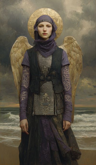 Mystic Angel Portrait Fine-Art Print.