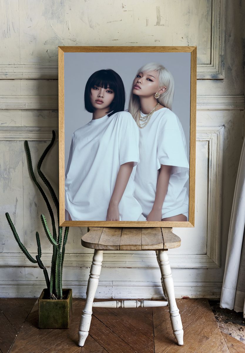 Fashion Portrait Duo Poster. — room view 1
