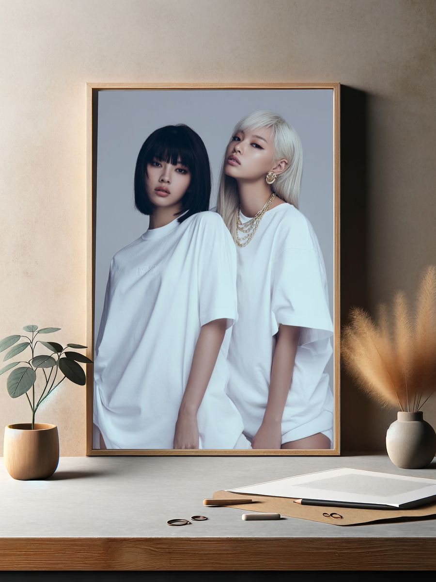 Fashion Portrait Duo Poster. — room view 2