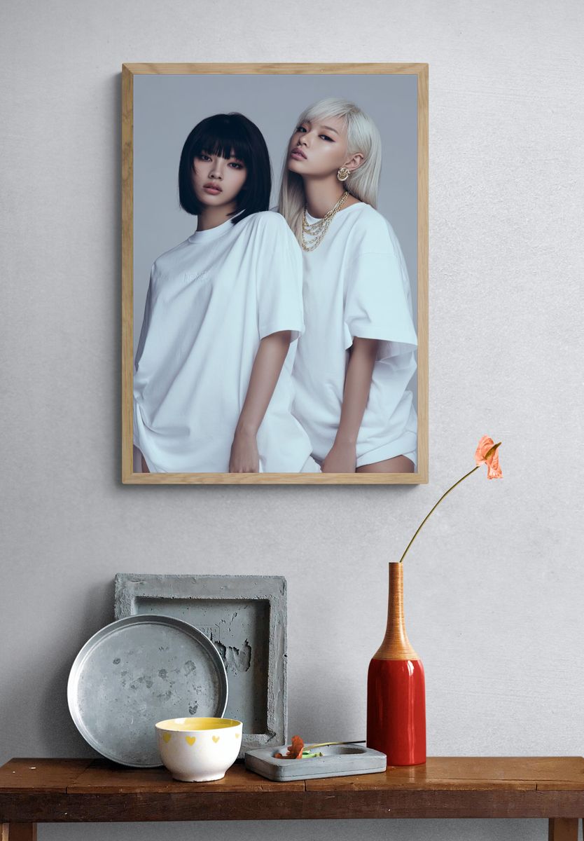 Fashion Portrait Duo Poster. — room view 3