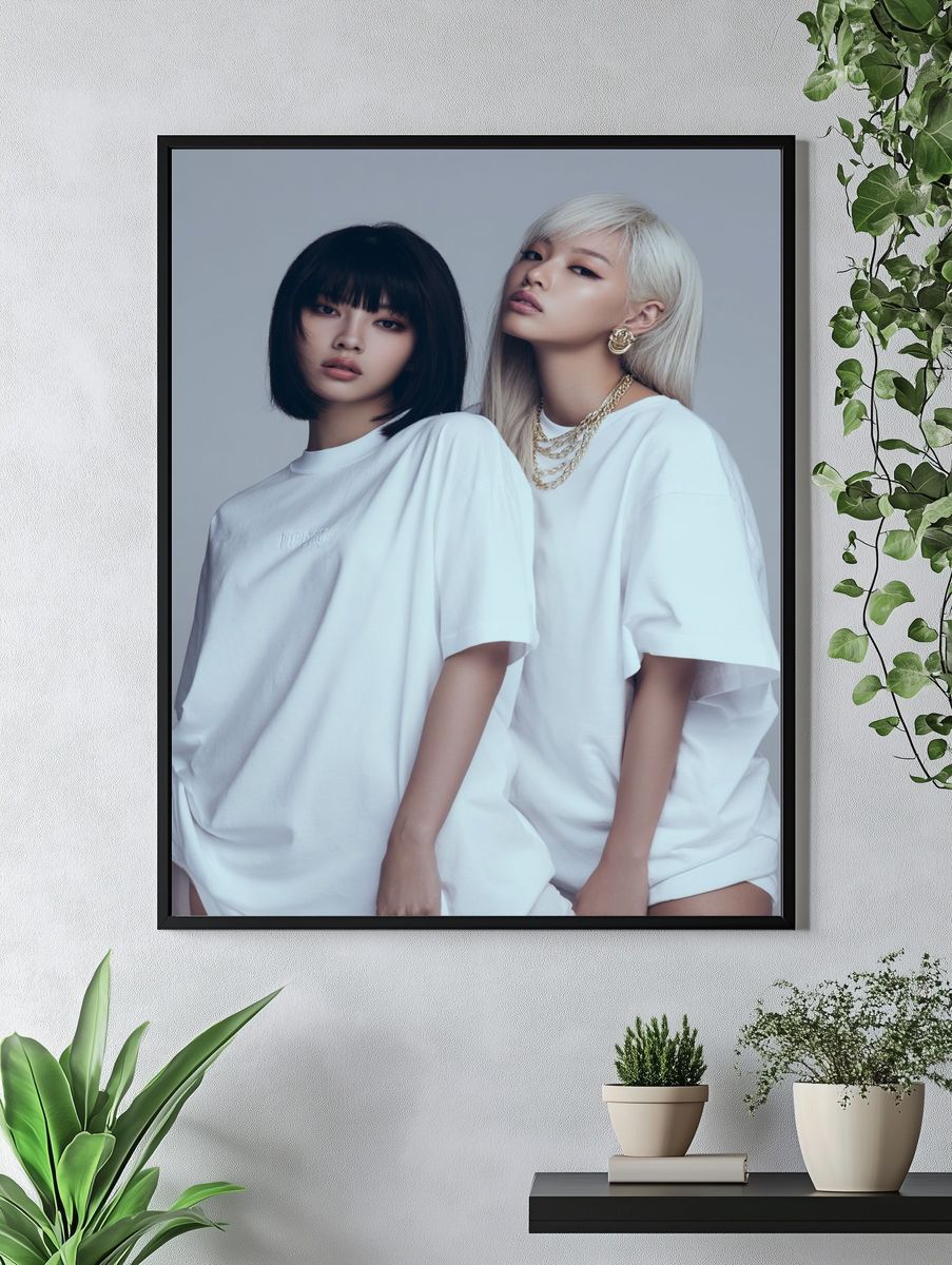 Fashion Portrait Duo Poster. — room view 4