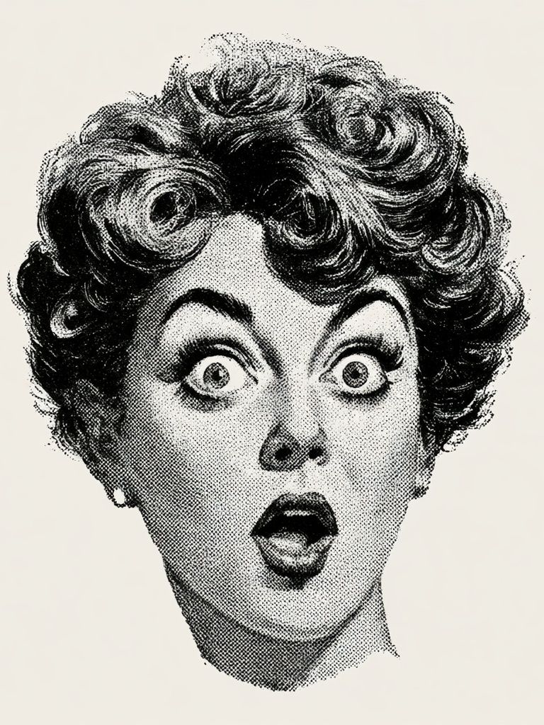Surprised Woman Pop-Art Poster. poster — fine-art art