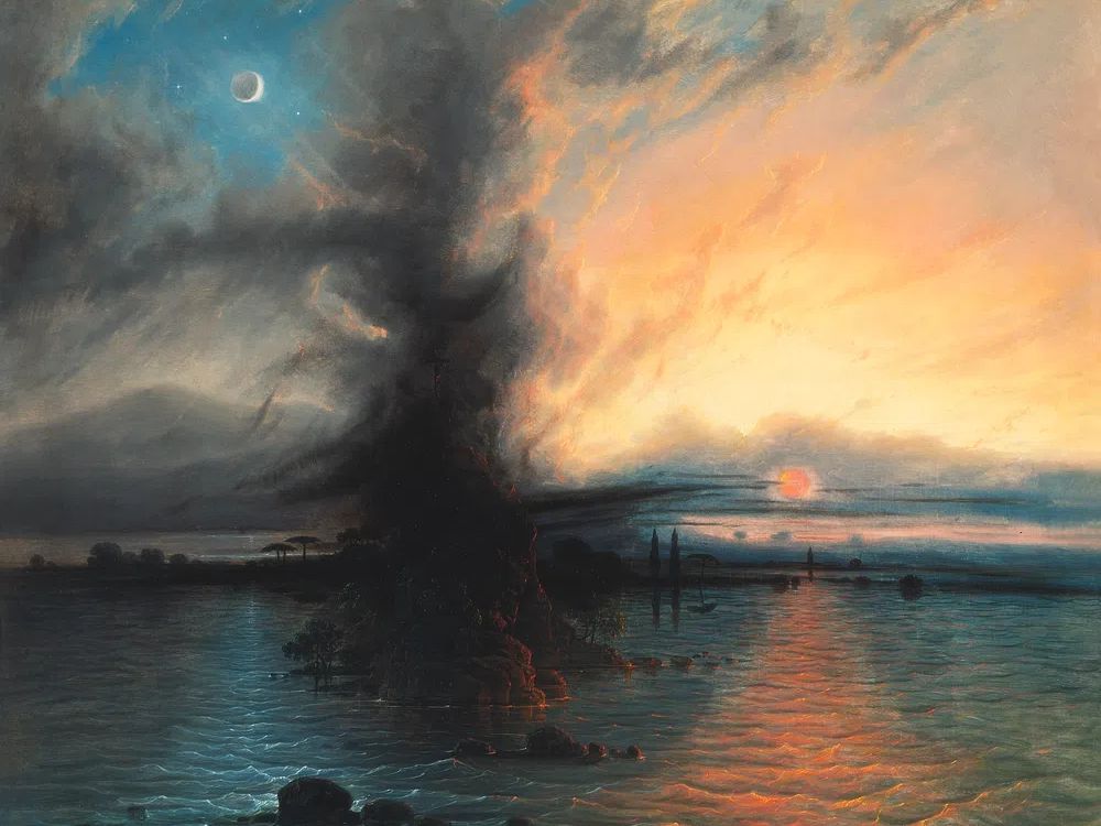 Rock Salvation (1837) painting high. poster detail