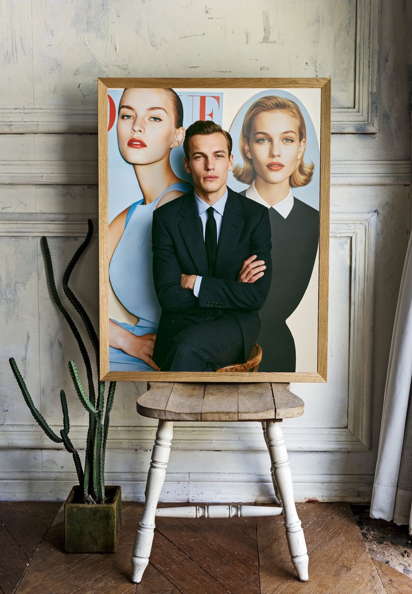 Fashion Editorial Portrait Poster. room preview