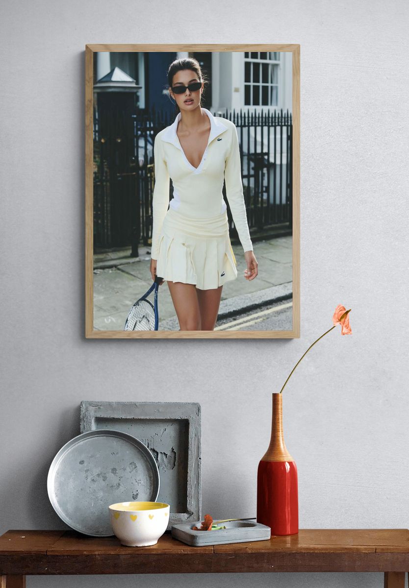 Tennis Fashion Street Portrait Poster. — room view 3
