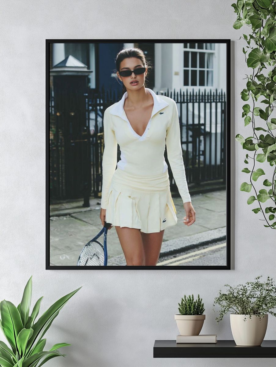 Tennis Fashion Street Portrait Poster. — room view 4