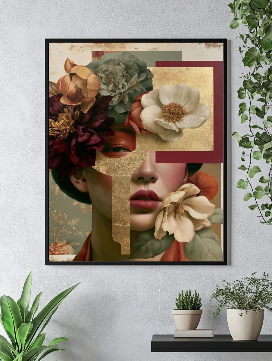Floral Portrait Fine-Art Poster. — room view 4