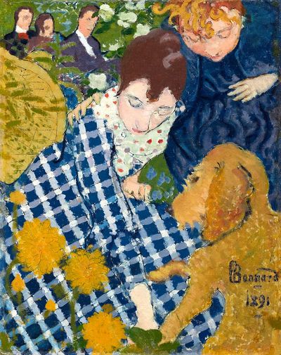 Women Dog (1891) painting high.