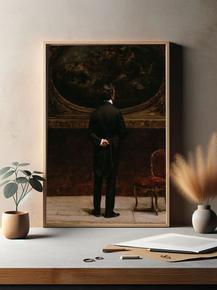 Museum Visitor Fine-Art Print. — room view 2