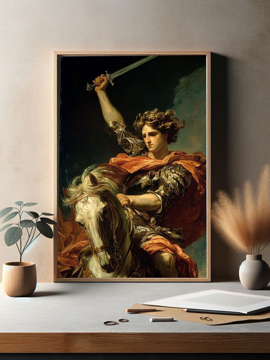 Knight on Horseback Fine-Art Print. — room view 2
