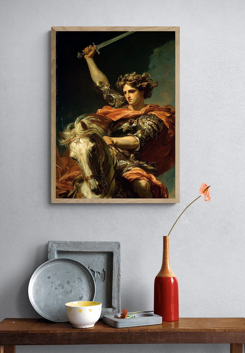 Knight on Horseback Fine-Art Print. — room view 3