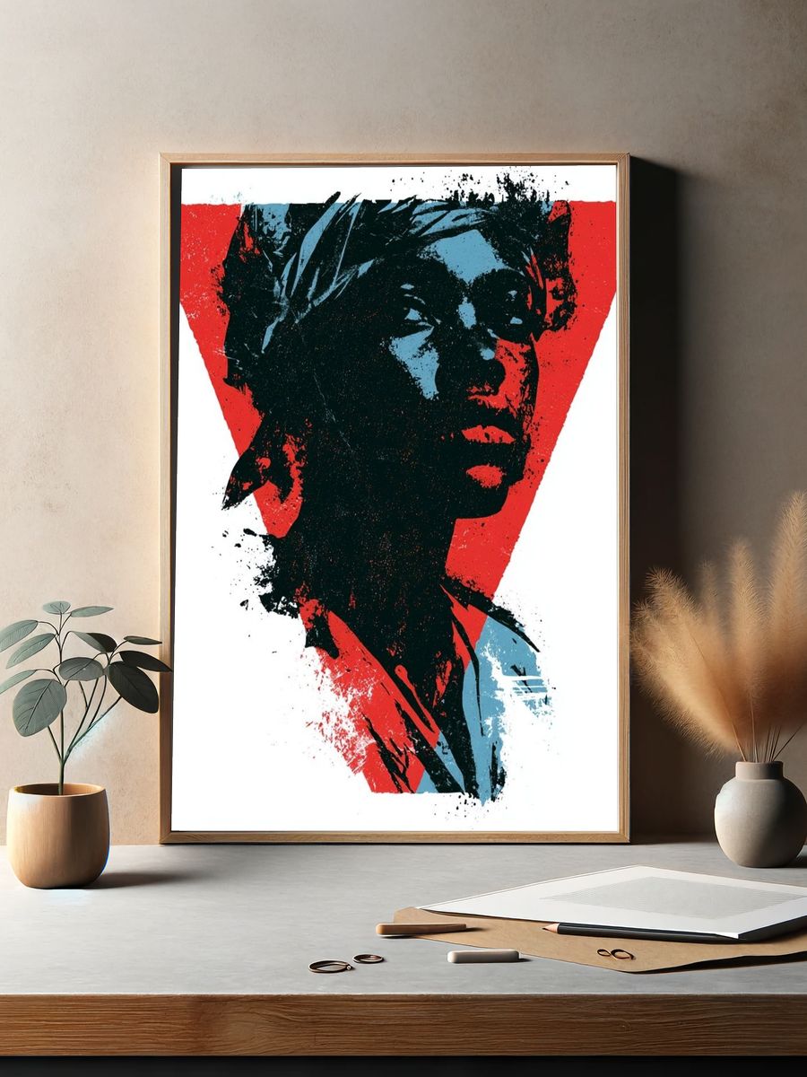 Abstract Portrait Pop-Art Poster. — room view 2