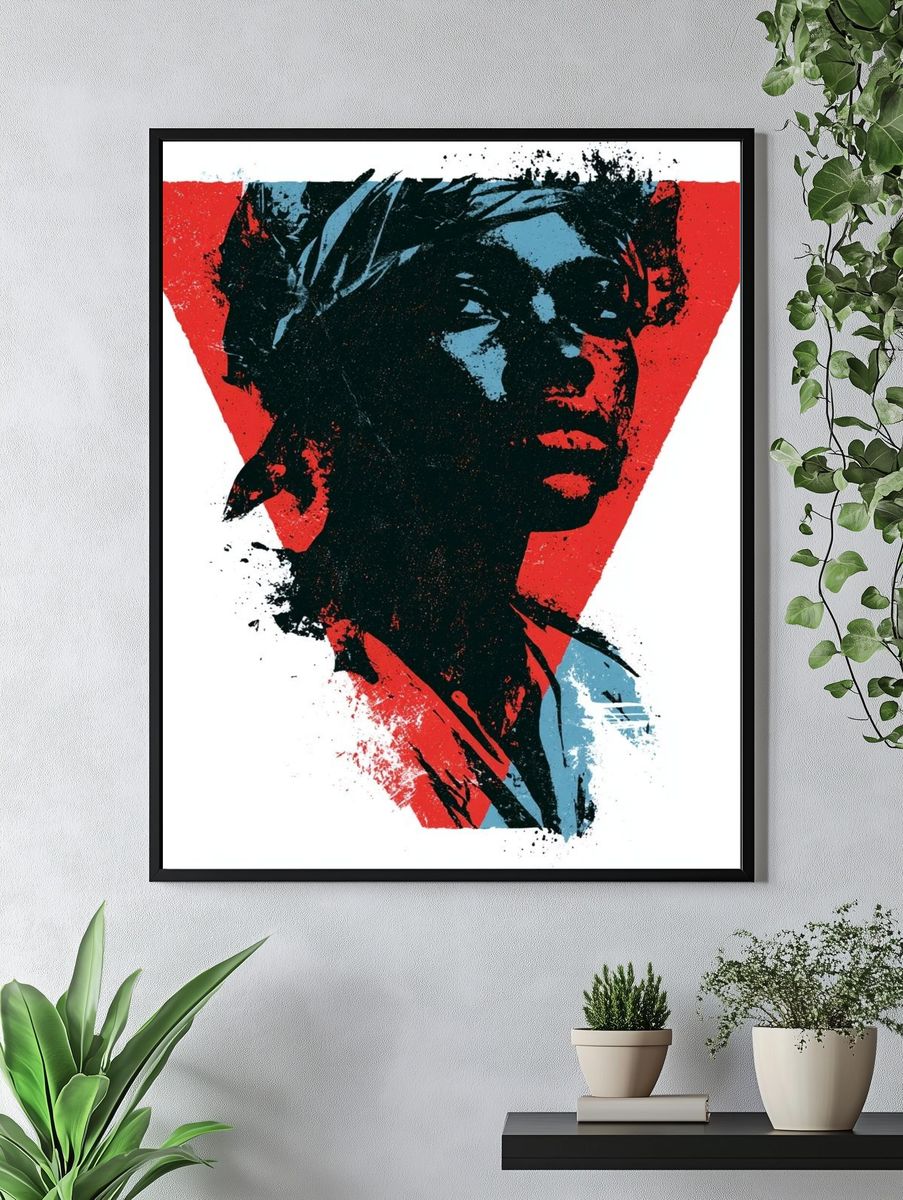 Abstract Portrait Pop-Art Poster. — room view 4