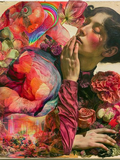Floral Dream Portrait Print.
