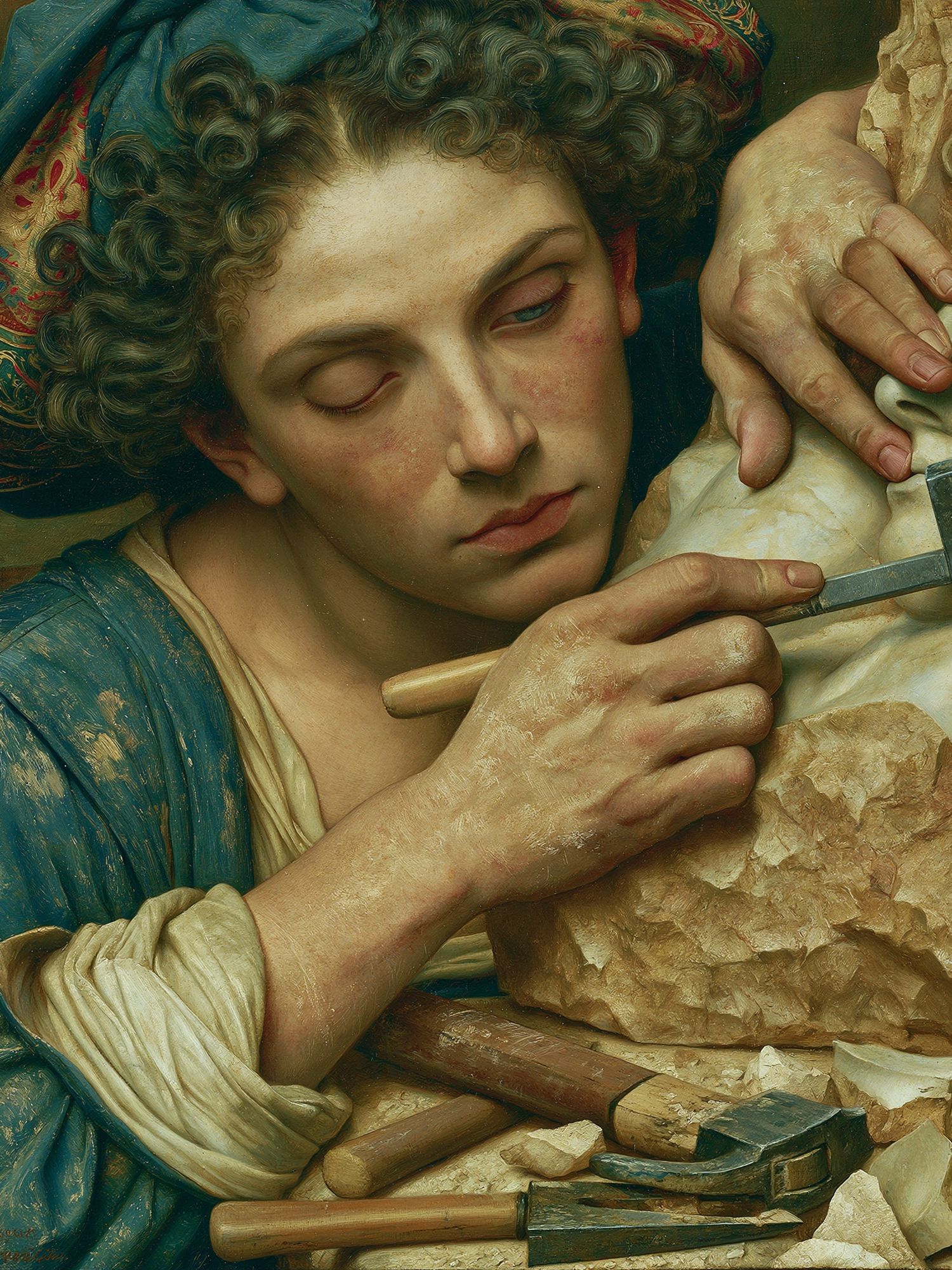 Classical Sculptor Fine-Art Poster. poster — fine-art art