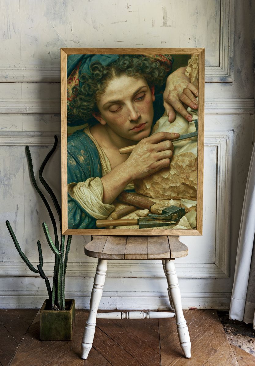 Classical Sculptor Fine-Art Poster. — room view 1
