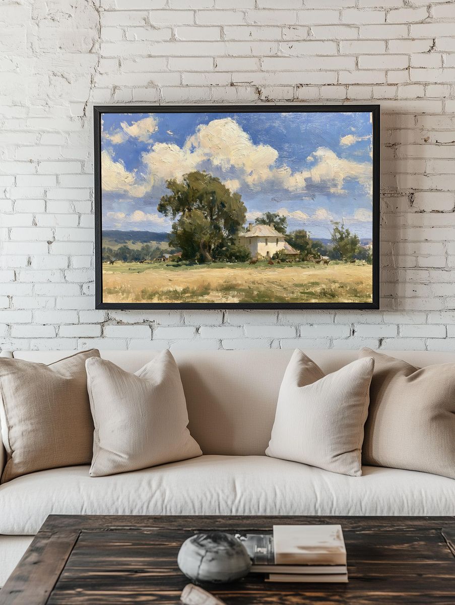 Countryside Clouds Fine-Art Print. — room view 1