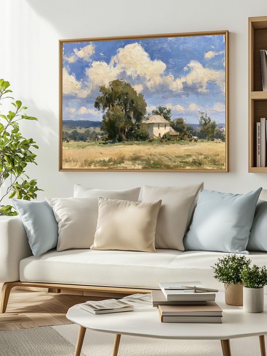 Countryside Clouds Fine-Art Print. — room view 2