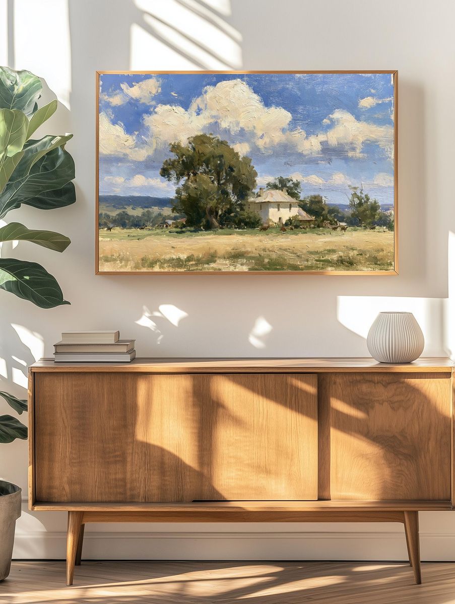 Countryside Clouds Fine-Art Print. — room view 3