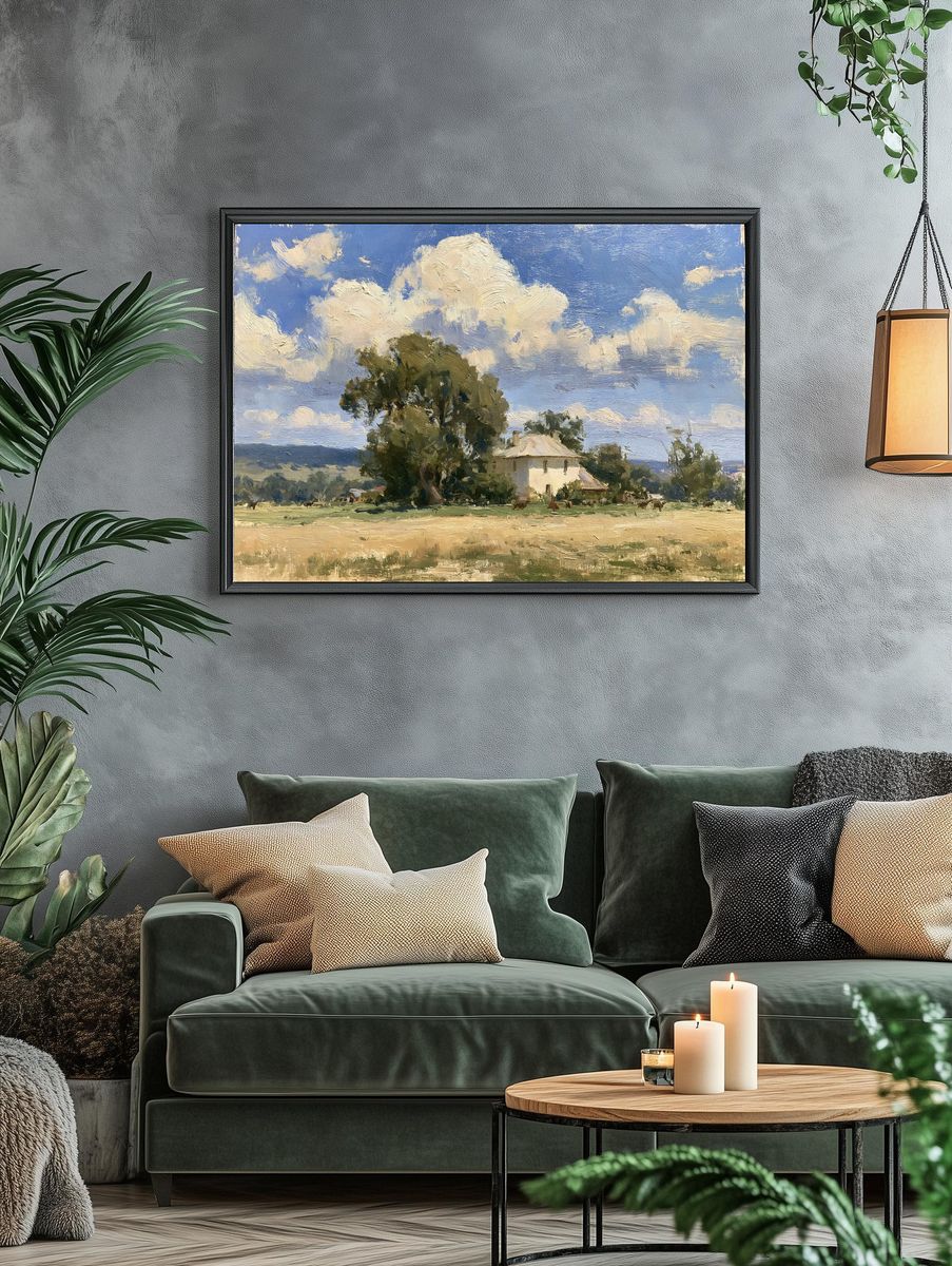 Countryside Clouds Fine-Art Print. — room view 4