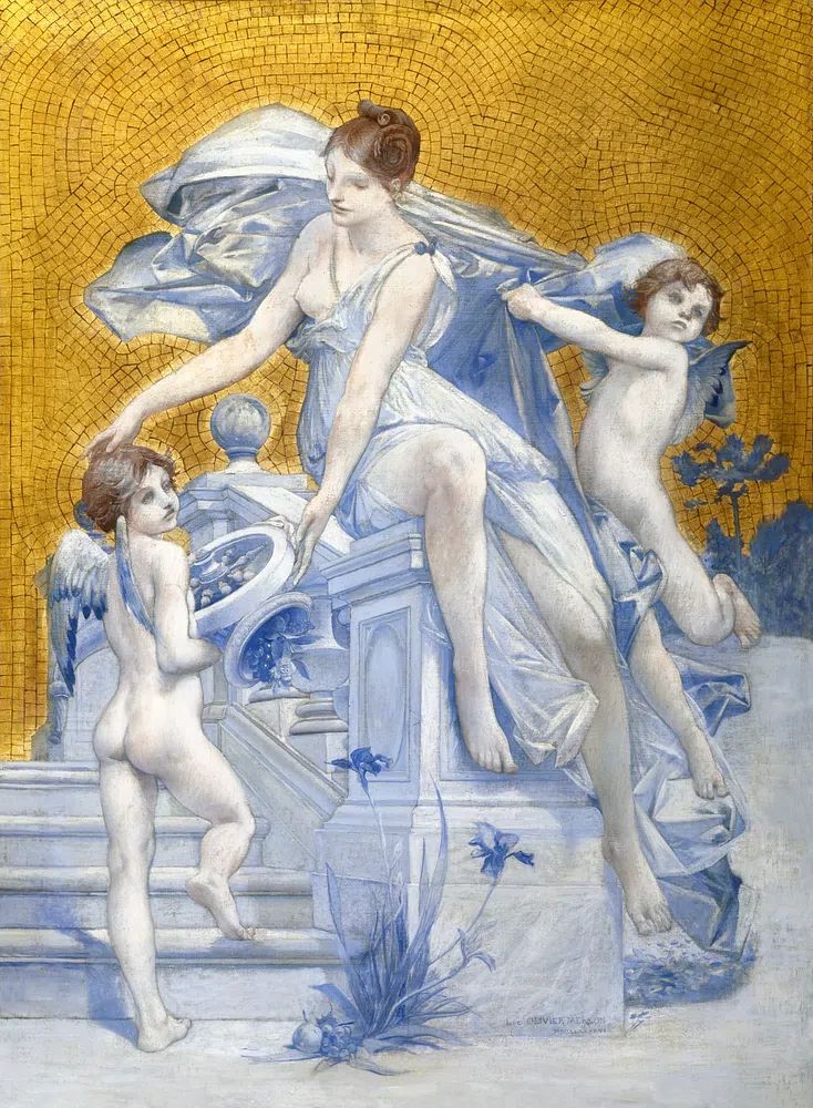 Allegory Fortune (1896) painting high. poster — fine-art art