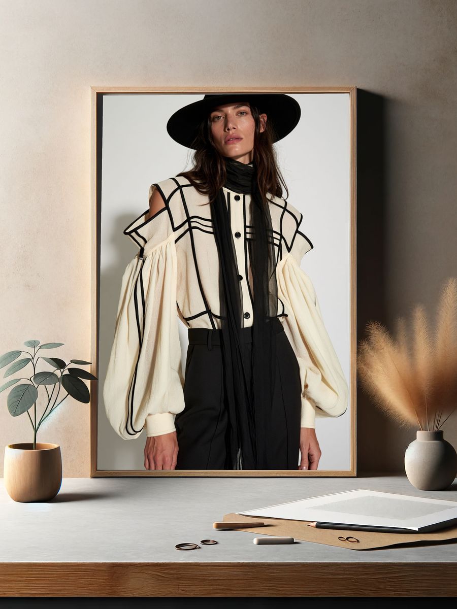 Fashion Portrait Photography Poster. — room view 2