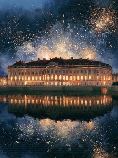 Palace Fireworks Night — Fine-Art Print.