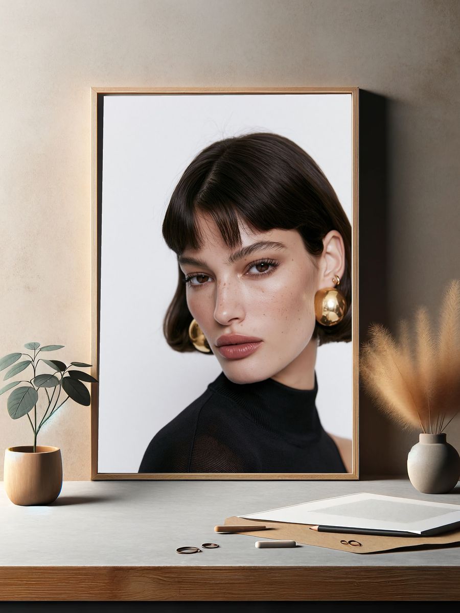 Fashion Portrait Photography Poster. — room view 2