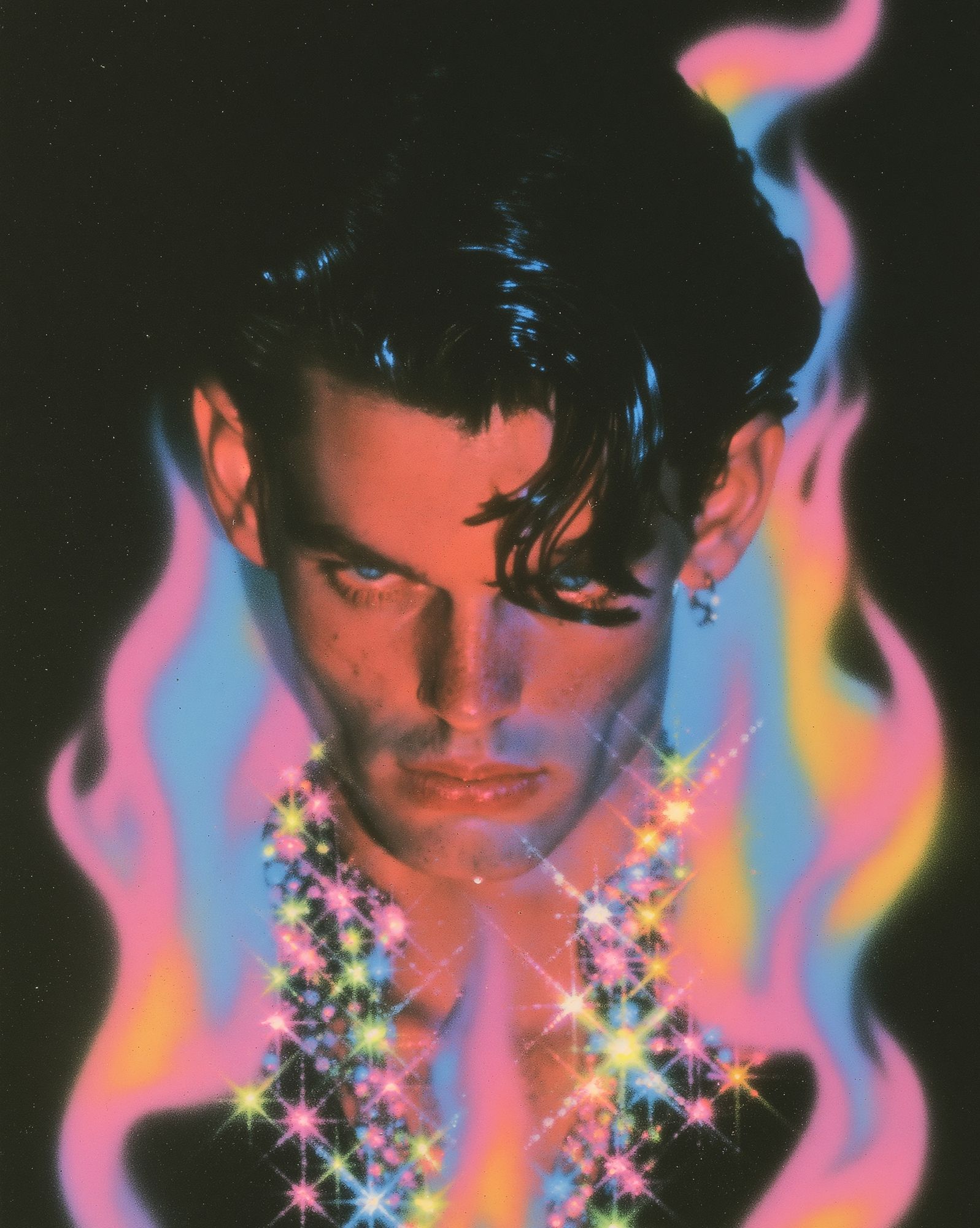 Neon Portrait Fine-Art Poster. poster — fine-art art