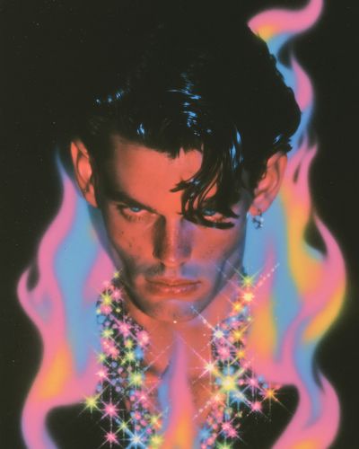 Neon Portrait Fine-Art Poster.