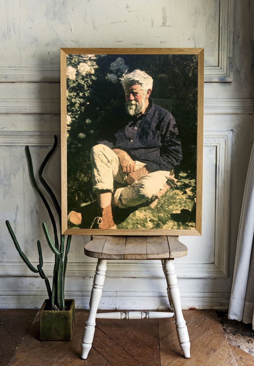 Garden Portrait Fine-Art Poster. room preview