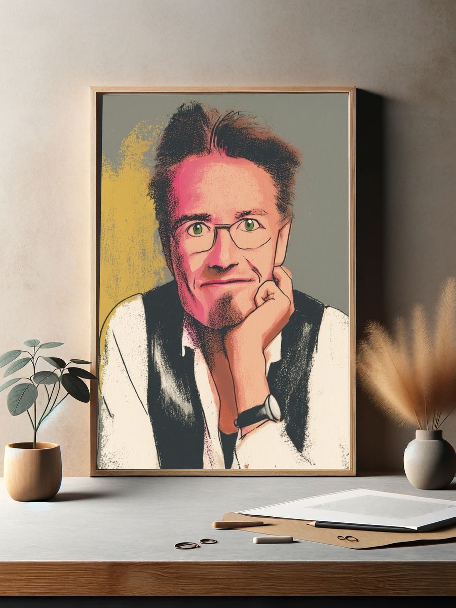 David Bowie Portrait Print. — room view 2