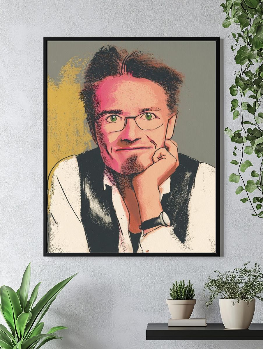 David Bowie Portrait Print. — room view 4
