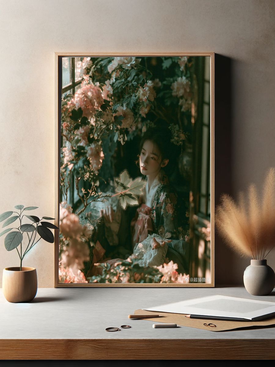 Floral Portrait — Fine-Art Print. — room view 2