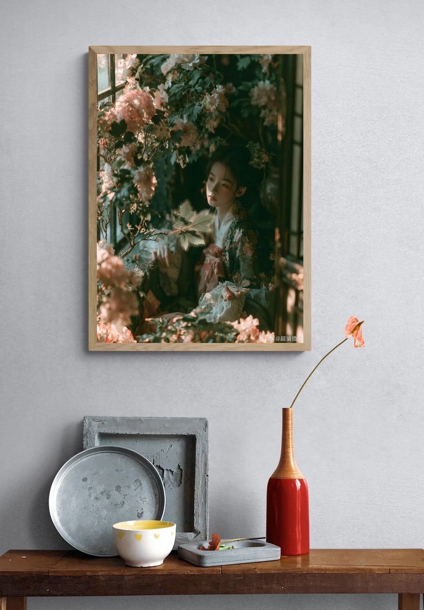 Floral Portrait — Fine-Art Print. — room view 3