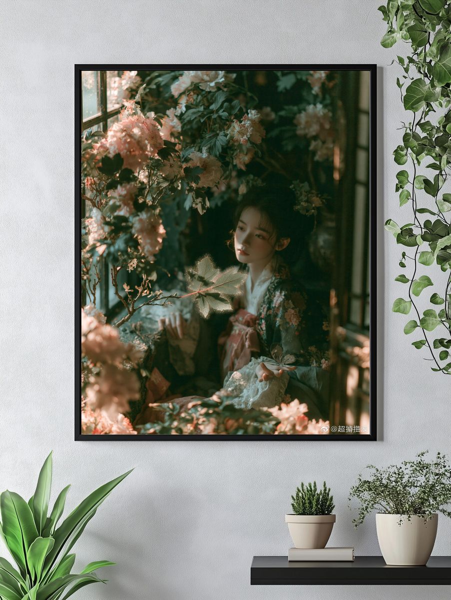 Floral Portrait — Fine-Art Print. — room view 4