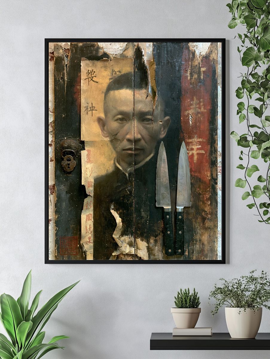 Samurai Portrait Fine-Art Poster. — room view 4