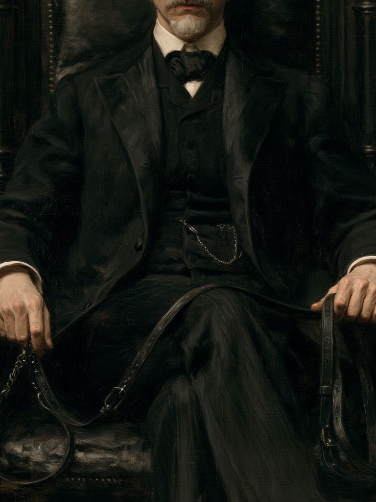 Victorian Gentleman Portrait Print. poster detail