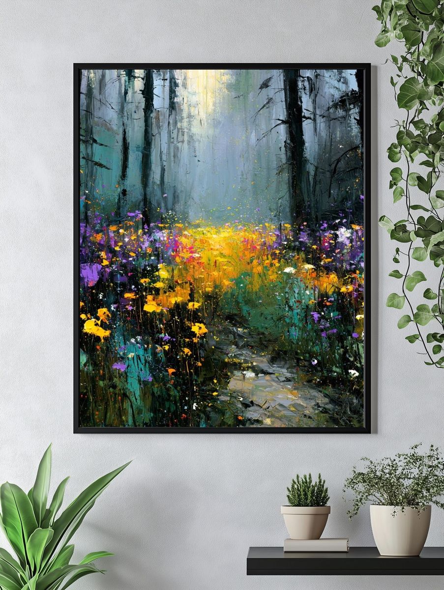 Enchanted Forest Path Fine-Art Print. — room view 4