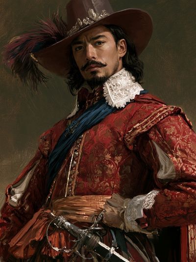 Musketeer Portrait Fine-Art Poster.