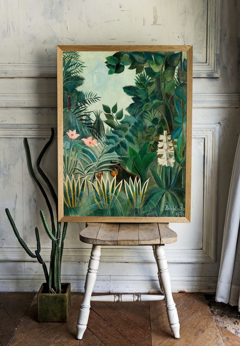Equatorial Jungle (1909) Henri Rousseau. — room view 1