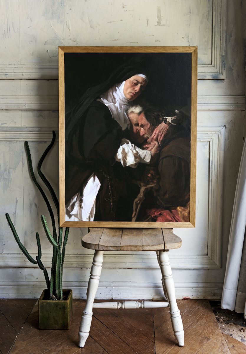Baroque Mourning Scene Fine-Art Print. room preview