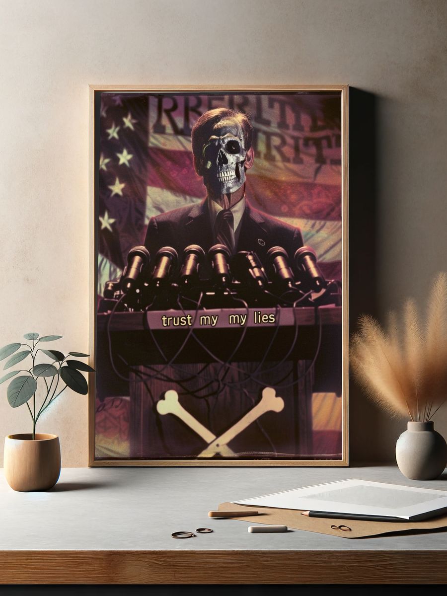 Skull Speaker Podium Poster. — room view 2