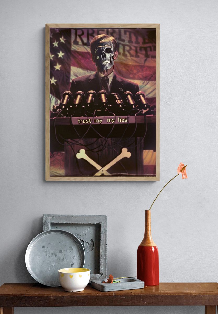 Skull Speaker Podium Poster. — room view 3
