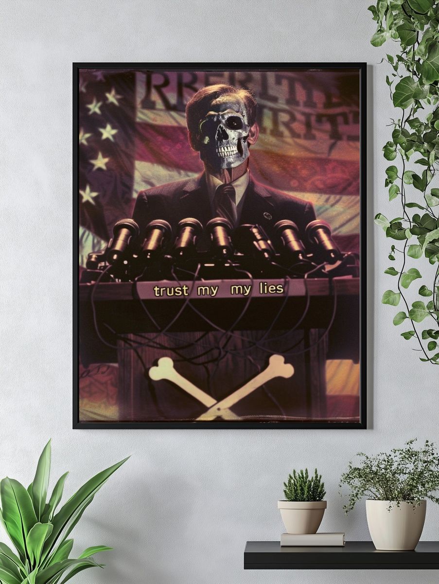 Skull Speaker Podium Poster. — room view 4
