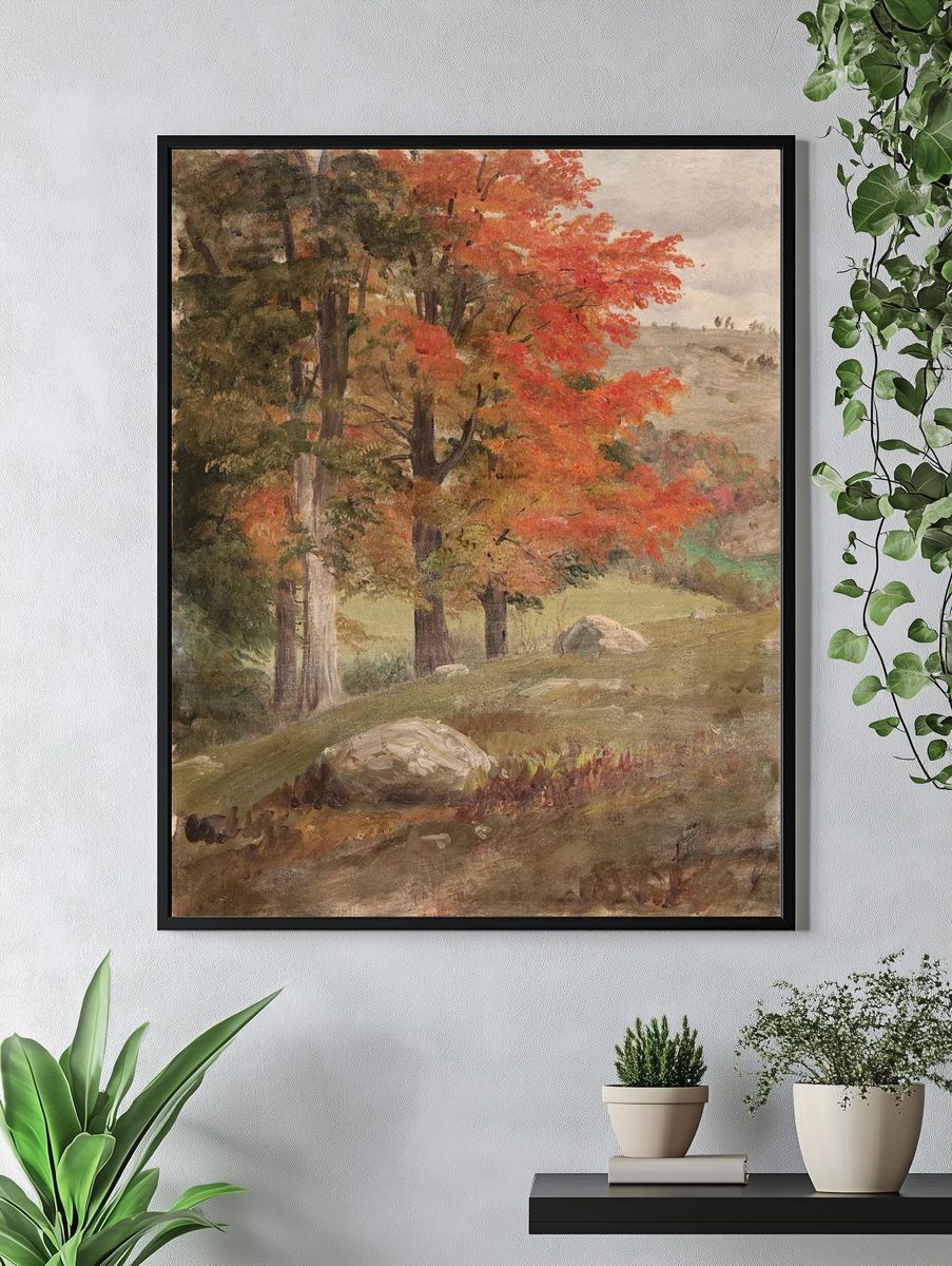 Woods Autumn (1865) vintage nature. — room view 4