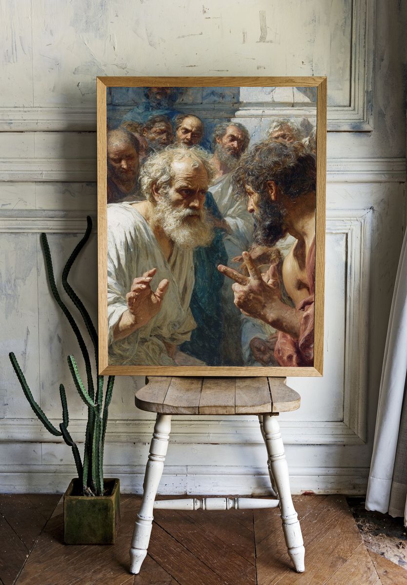 Ancient Philosophers — Fine-Art Print. — room view 1
