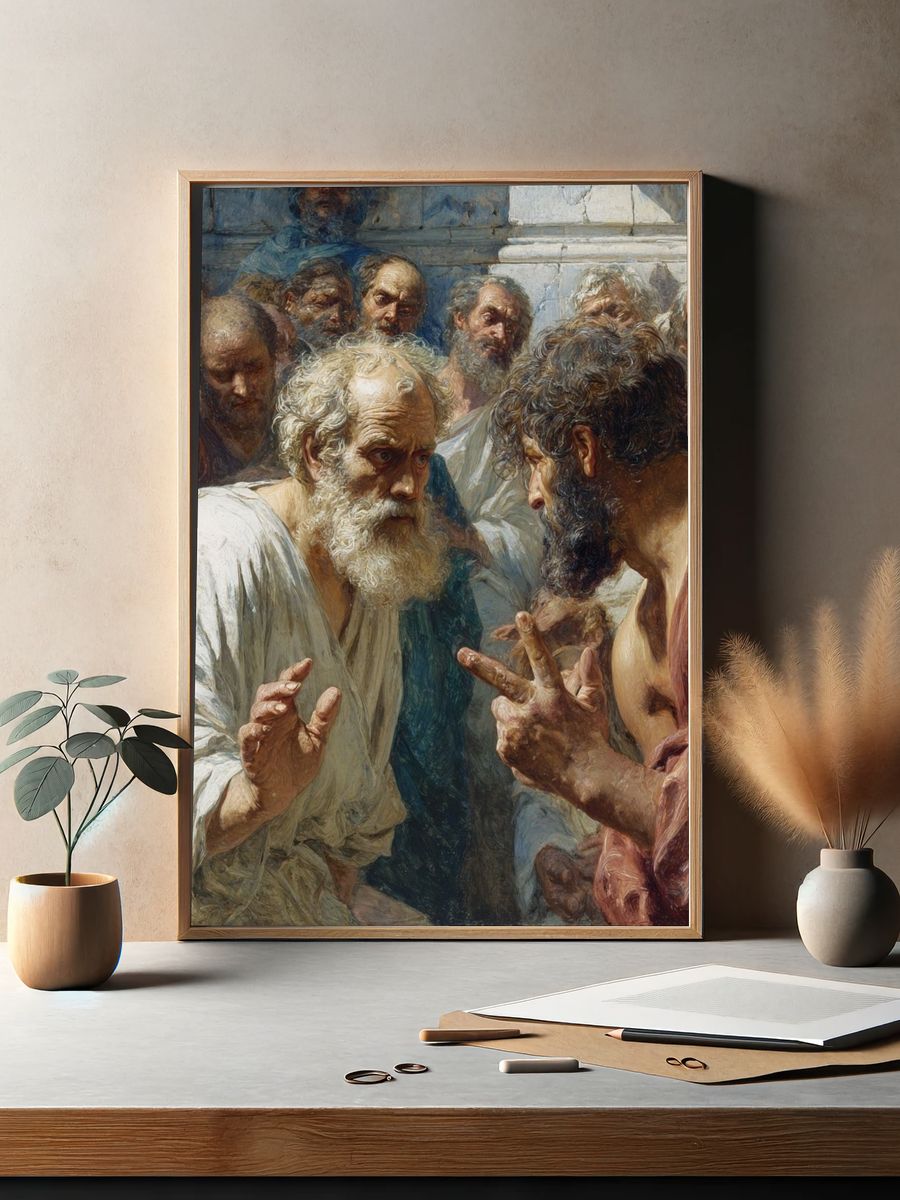 Ancient Philosophers — Fine-Art Print. — room view 2