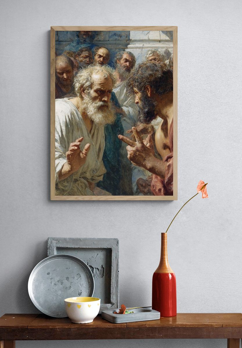 Ancient Philosophers — Fine-Art Print. — room view 3