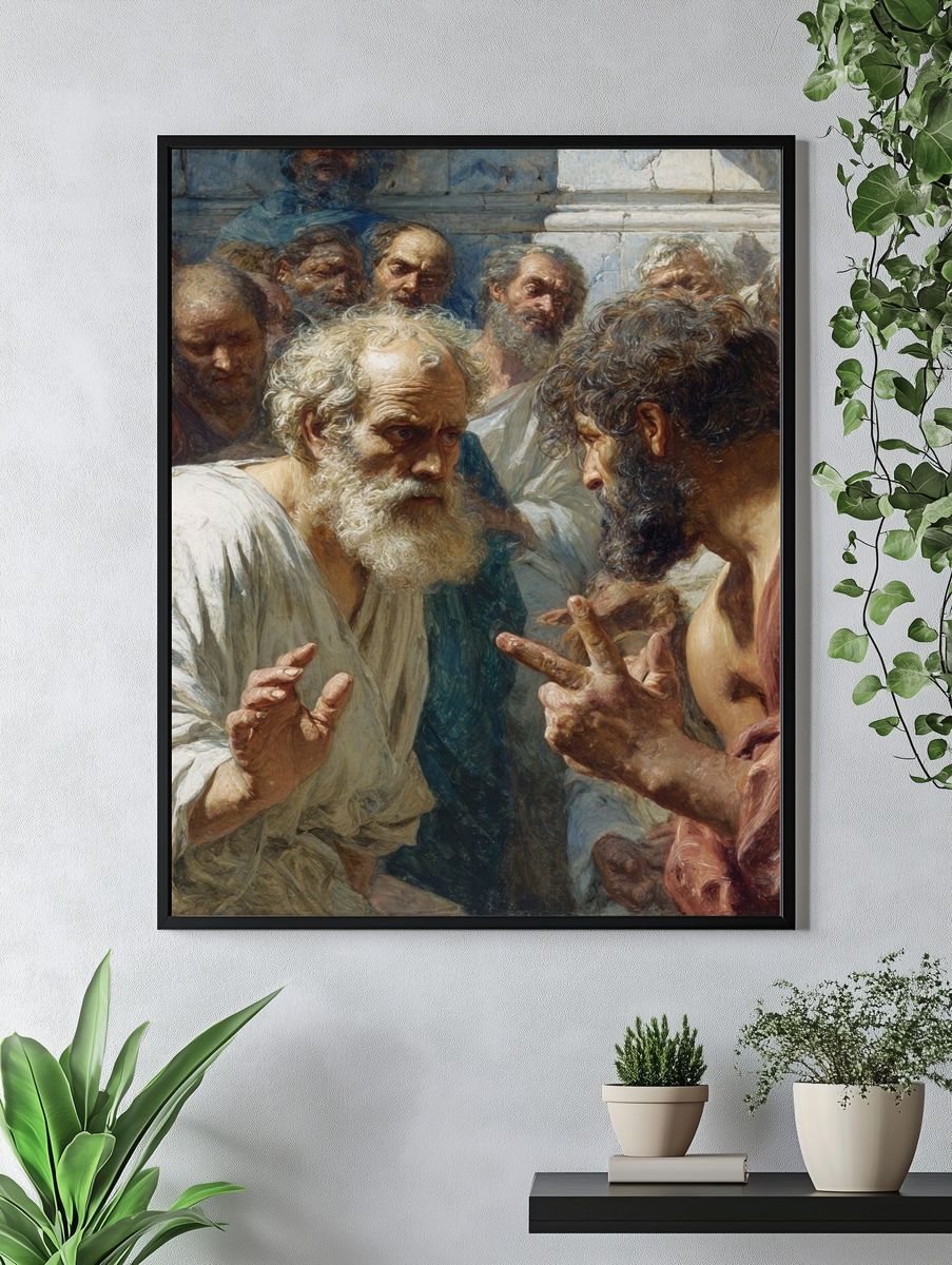 Ancient Philosophers — Fine-Art Print. — room view 4